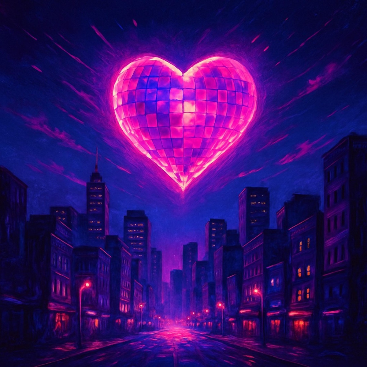Midnight Disco Heart single artwork by LovAura